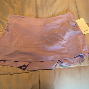 Pace Rival Mid-Rise Skirt, long, size 14, NWT, Lilac Smoke
